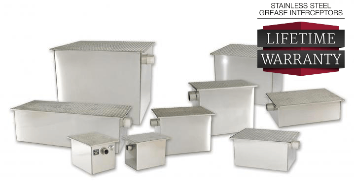 Grease Interceptor 100 LBS / 50 GPM grease trap